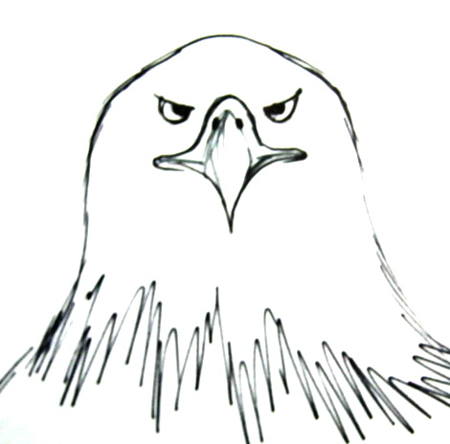 Easy eagle drawing Silhouette Vector Clipart Images Pictures